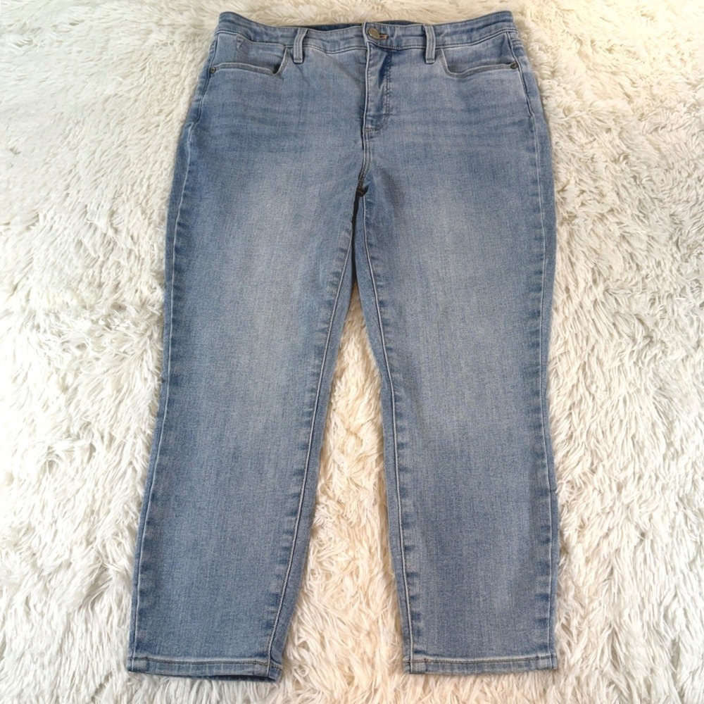 Talbots Stella Wash‎ Crop Jeggings Stretch Denim Petite 0P Preppy Classic Chic